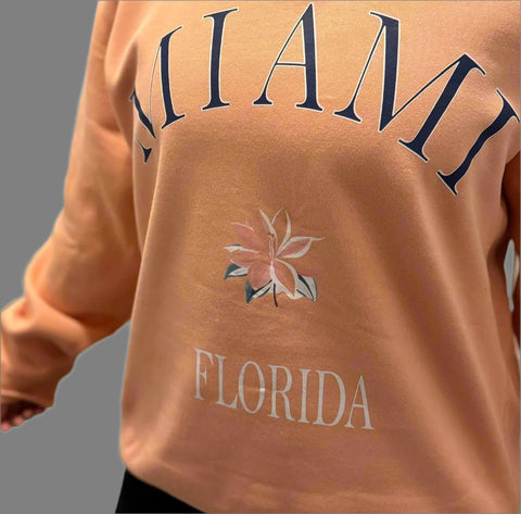 Miami sweatshirt logo design
