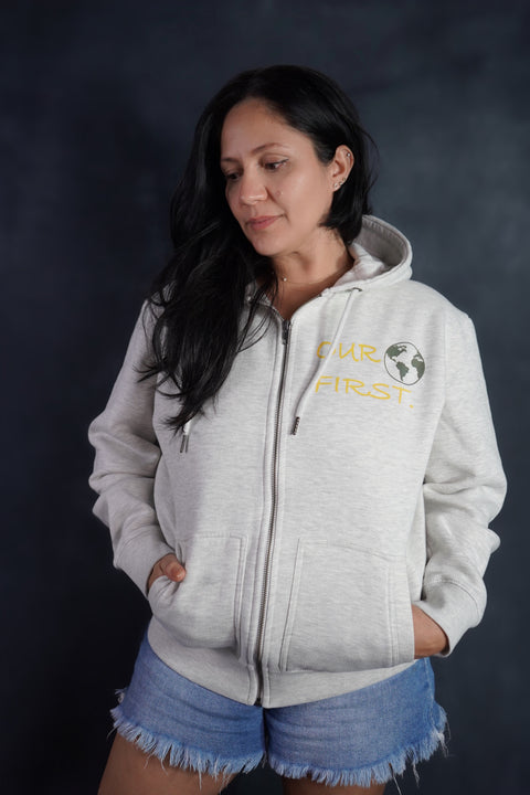 GOTS® Organic Cotton Zip-Up Sweatshirt women.